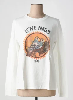 T-shirt Hartford Blanc Manches Longues