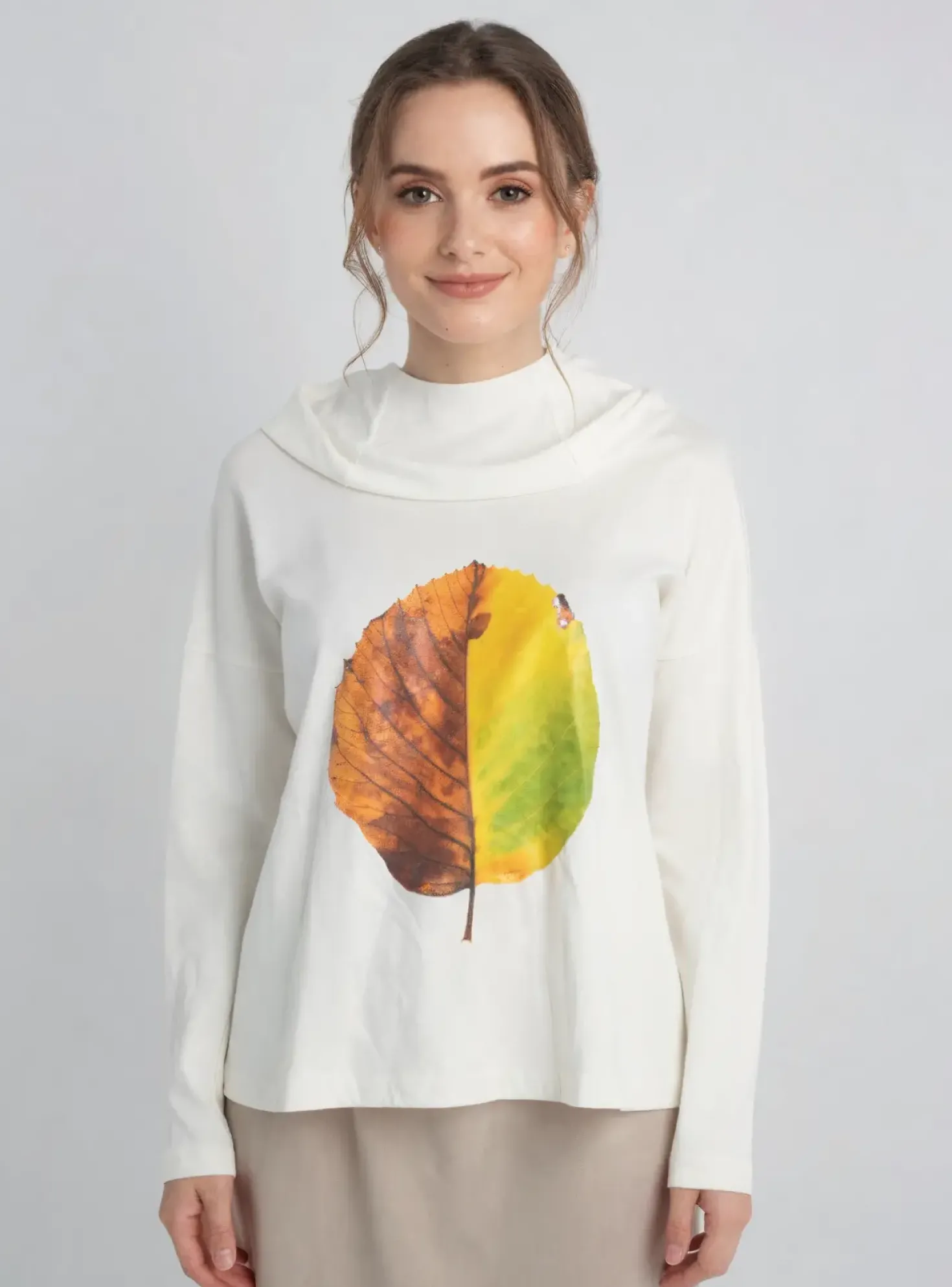 T-shirt High Blanc Manches Longues