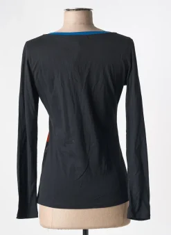 T-shirt 101 Idees Noir Manches Longues