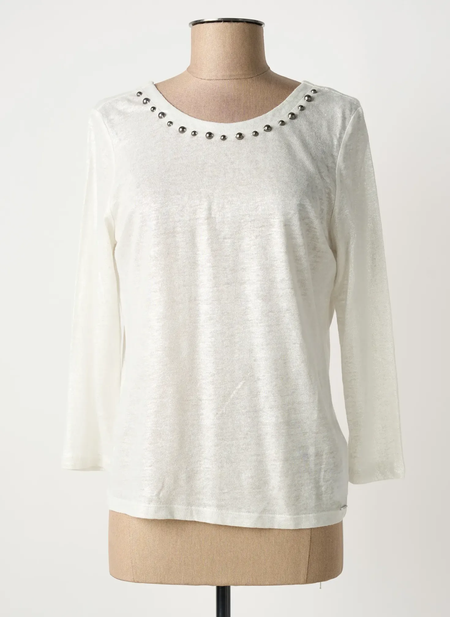 T-shirt Ikks Gris Manches 3/4