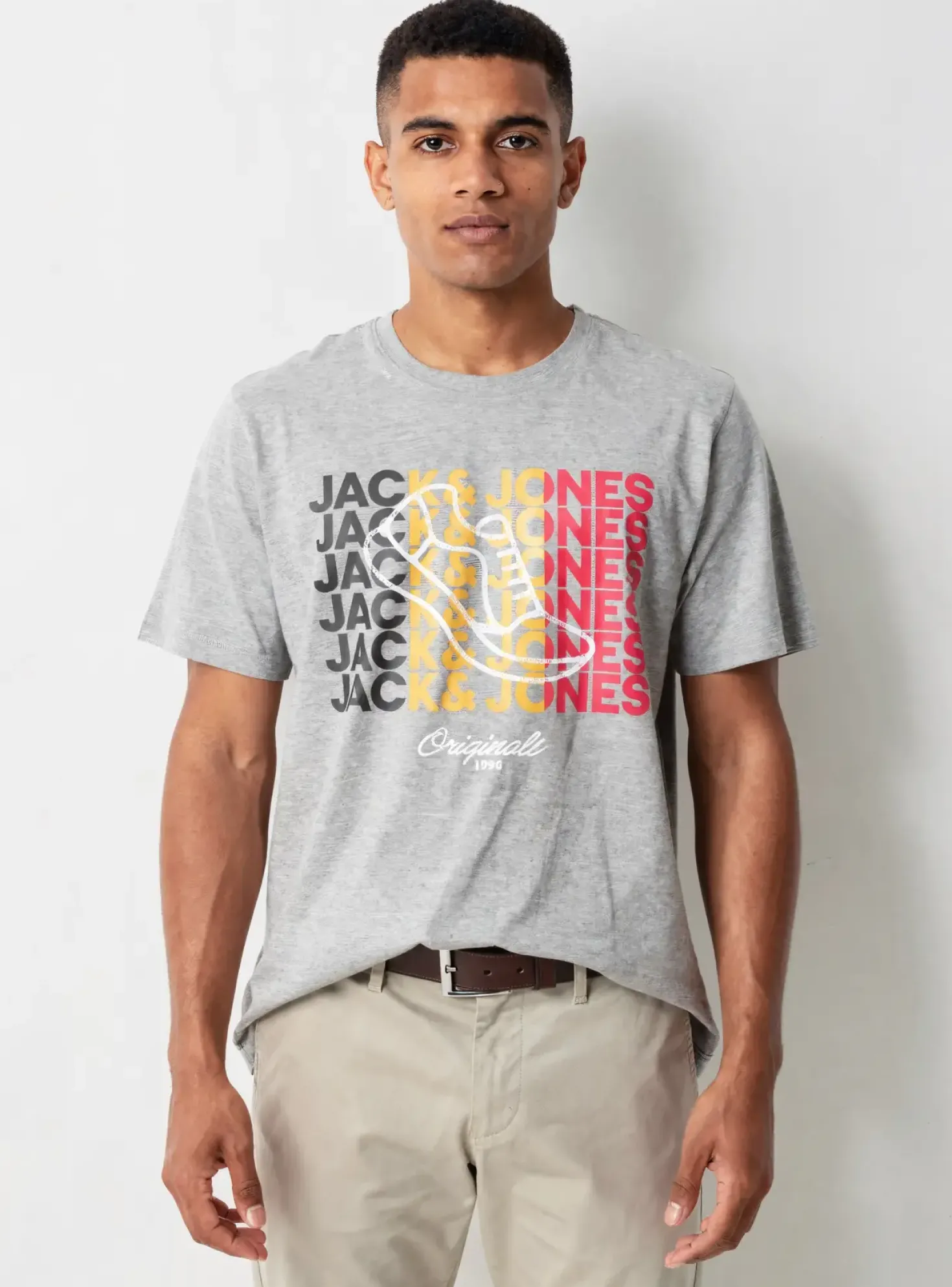 T-shirt Jack & Jones Gris