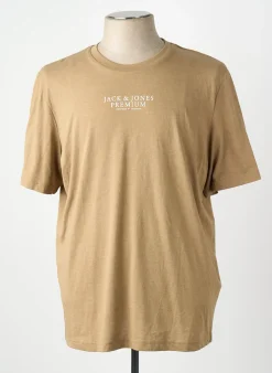 T-shirt Jack & Jones Marron