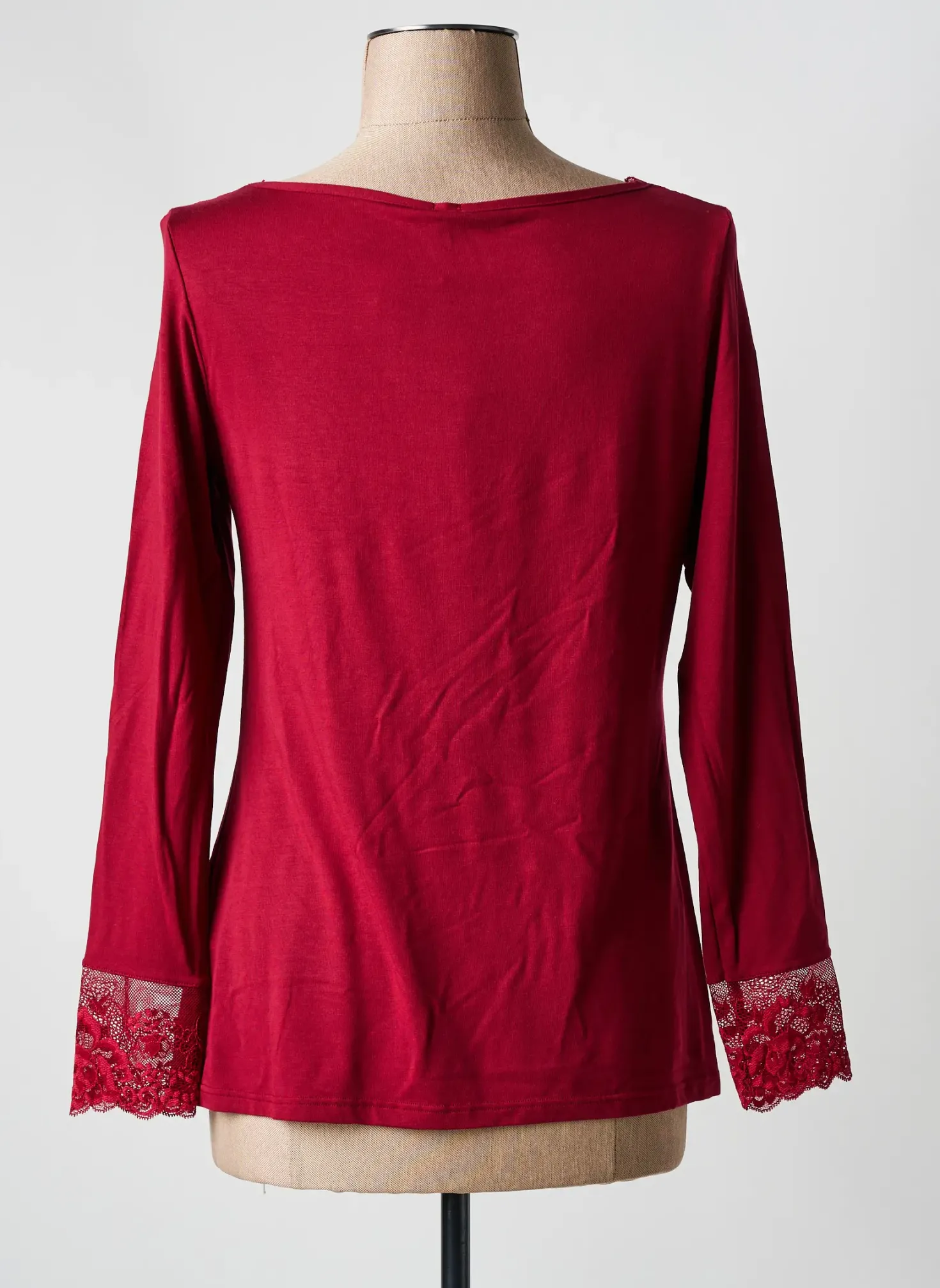 T-shirt Janira Rouge Manches Longues