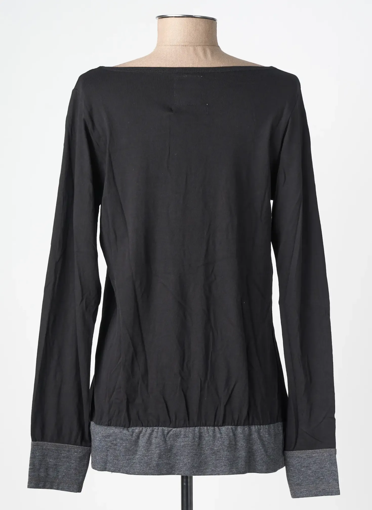 T-shirt Kalai Noir Manches Longues