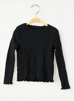 T-shirt Kiabi Noir Manches Longues