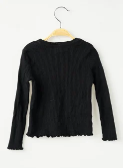 T-shirt Kiabi Noir Manches Longues