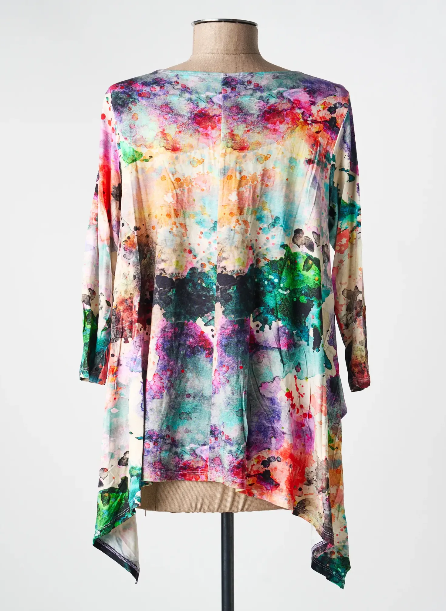T-shirt Kozan Bleu Manches 3/4