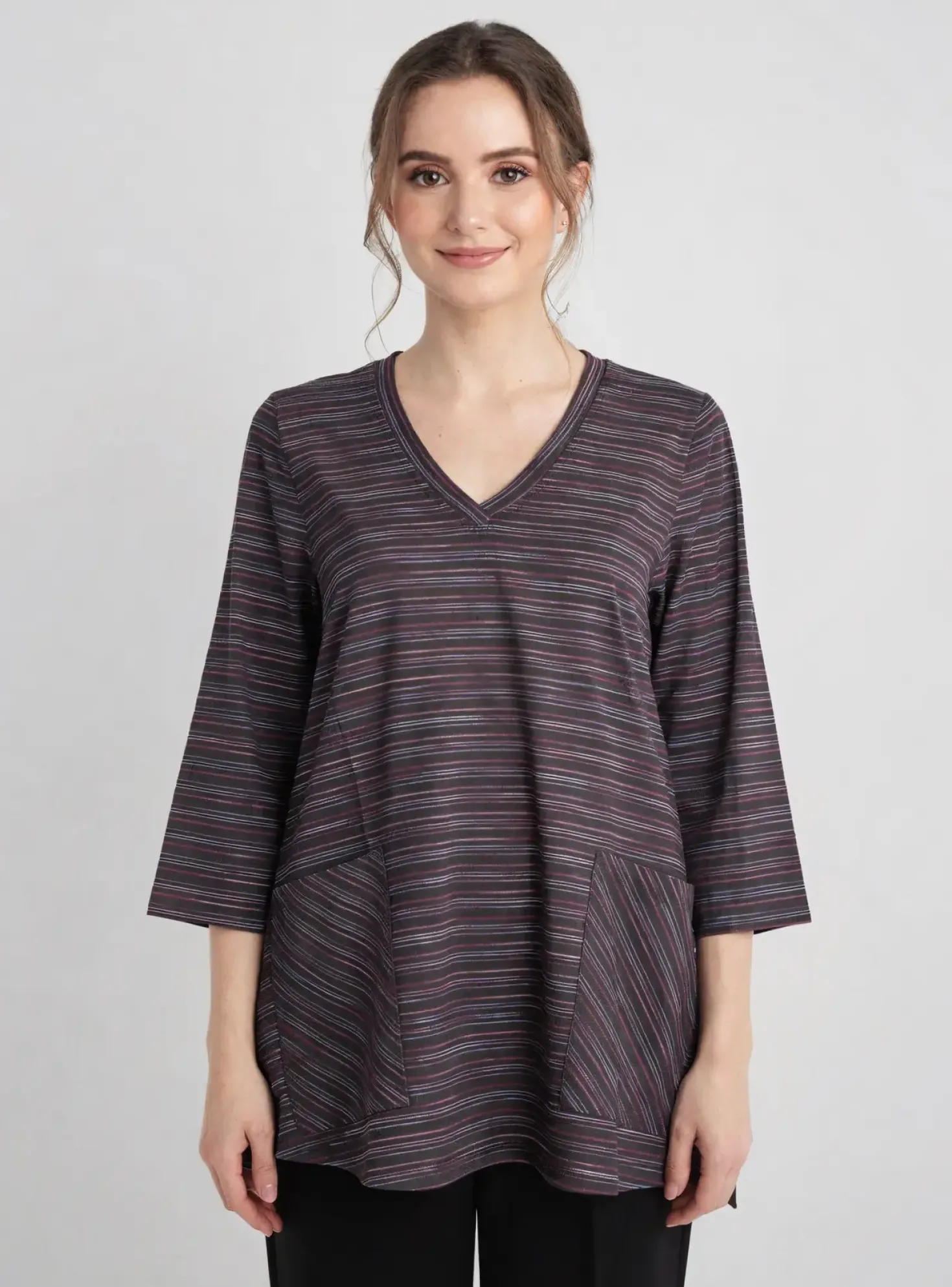 T-shirt Kozan Noir Manches 3/4
