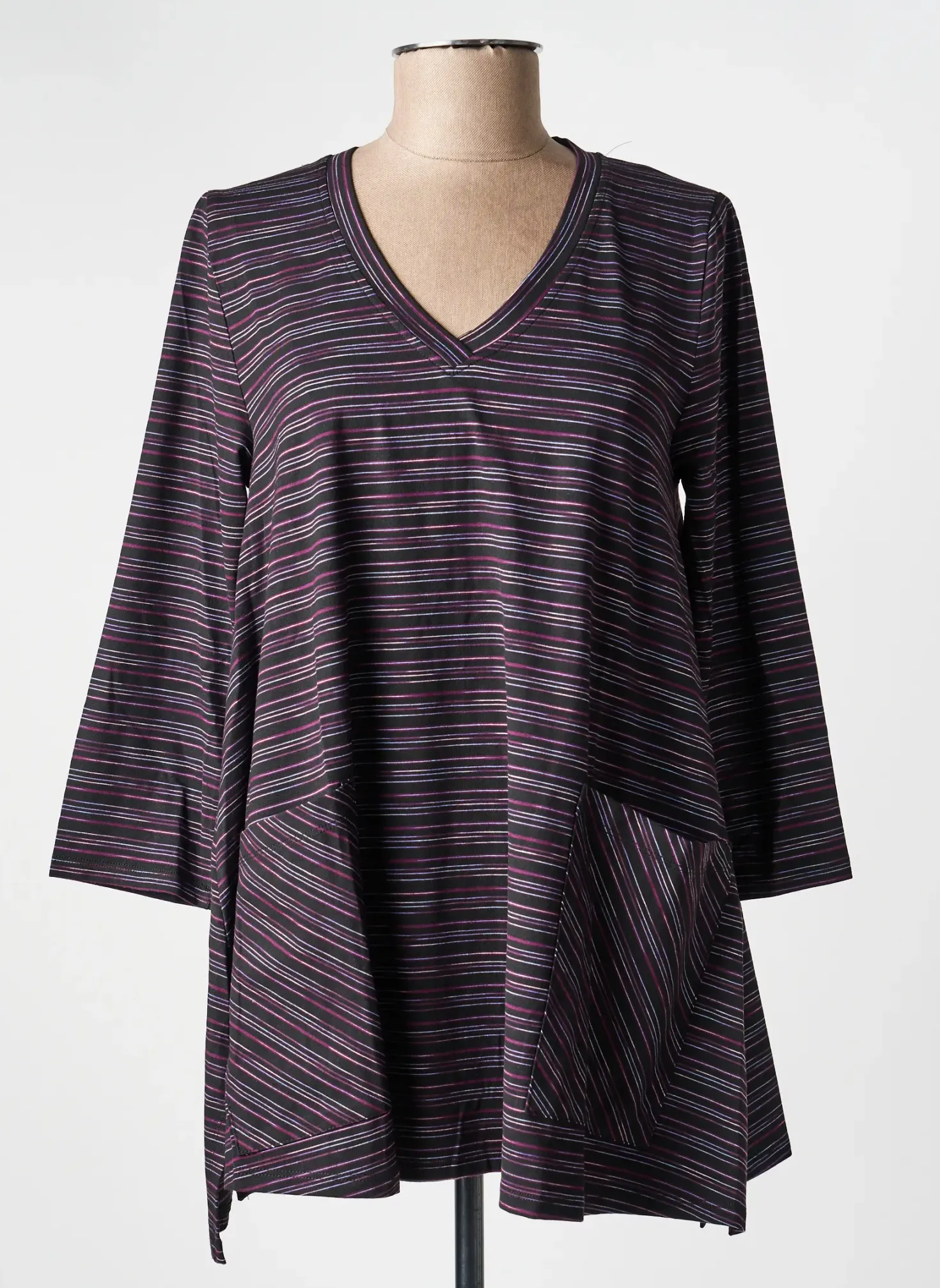 T-shirt Kozan Noir Manches 3/4