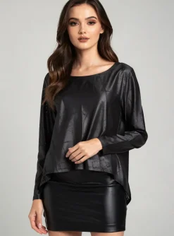 T-shirt Kozan Noir Manches Longues