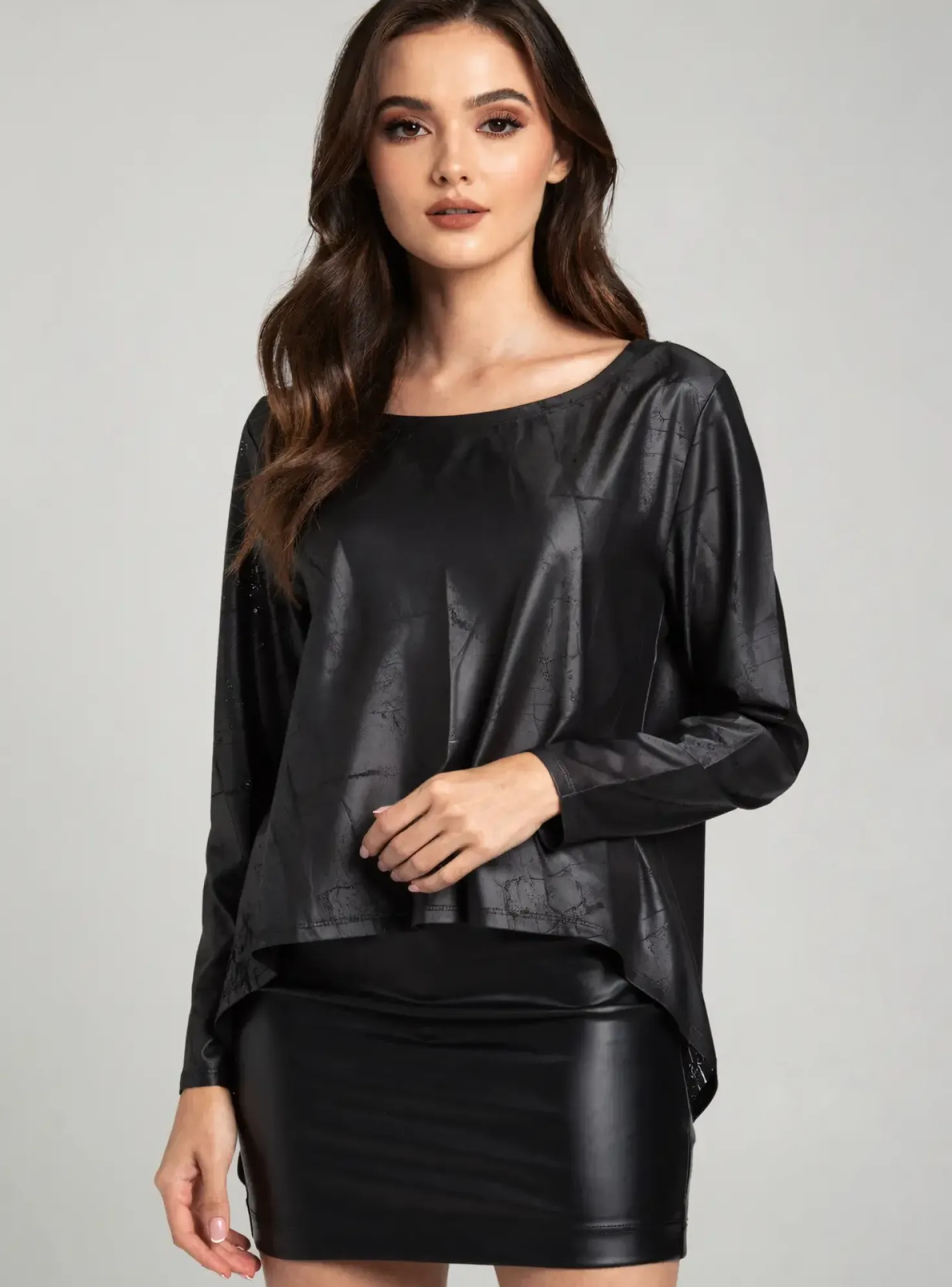 T-shirt Kozan Noir Manches Longues