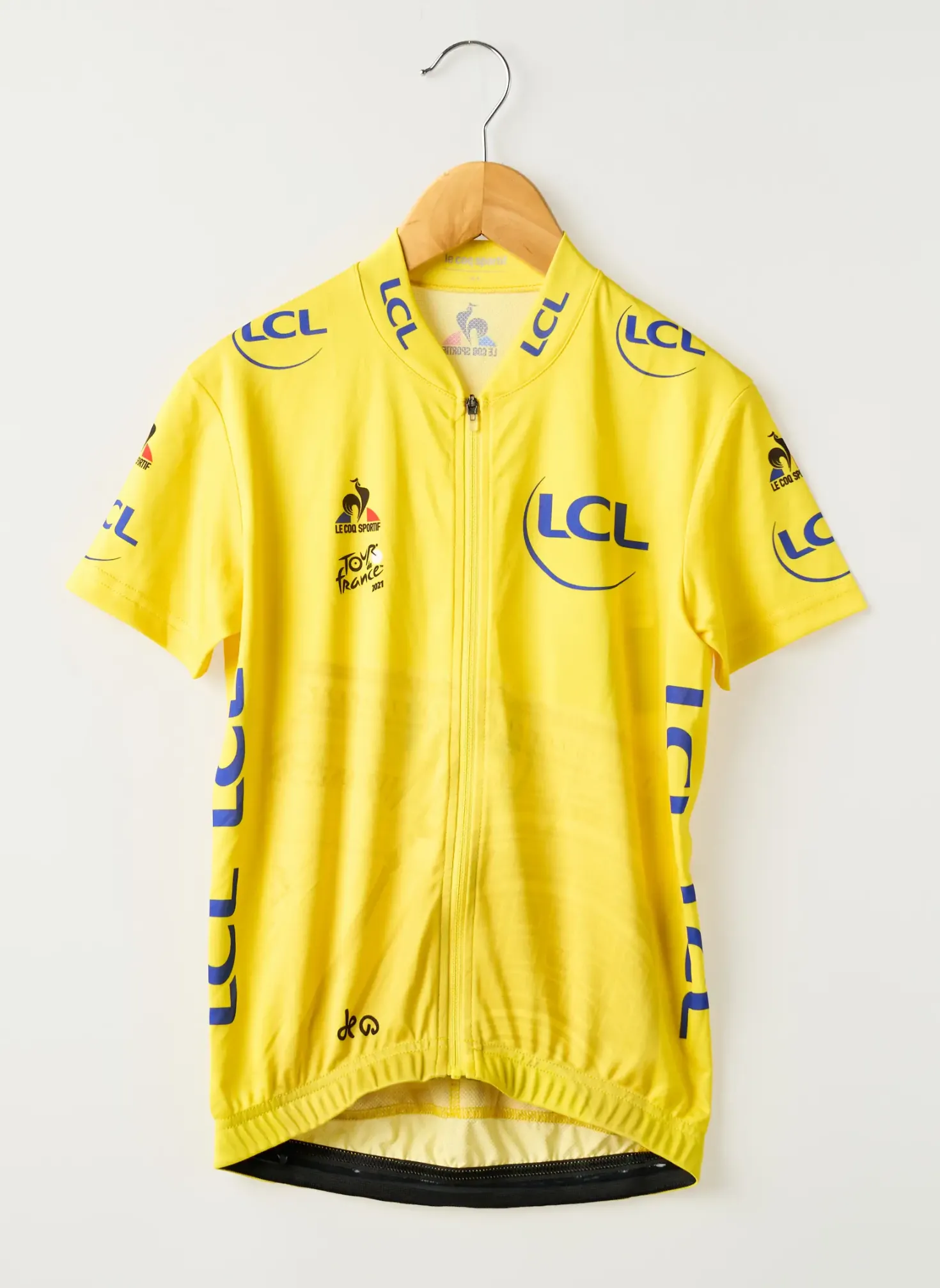 T-shirt Le Coq Sportif Jaune Manches Courtes