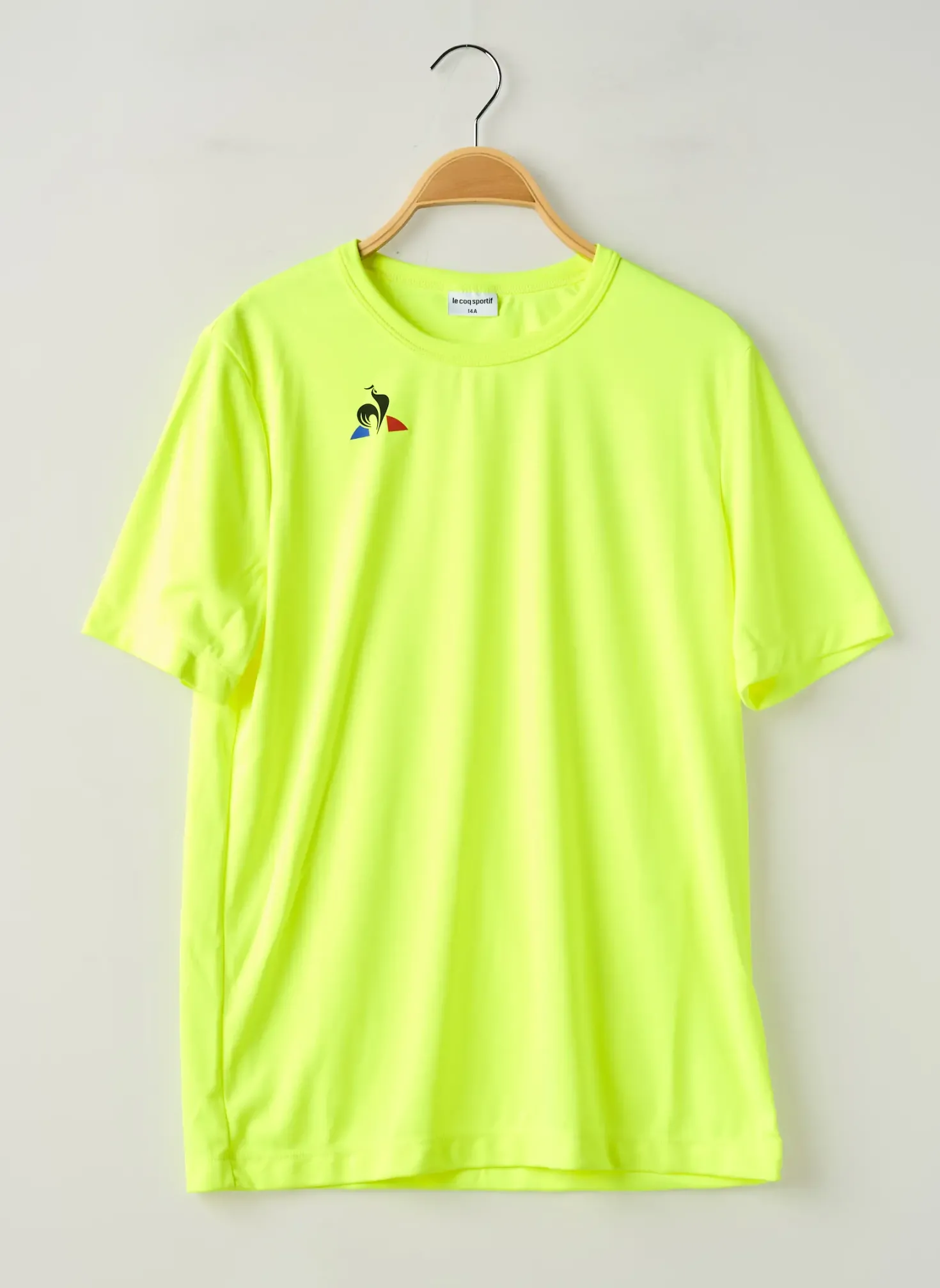 T-shirt Le Coq Sportif Jaune Manches Courtes