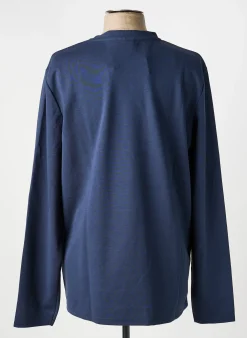 T-shirt Lee Cooper Bleu Manches Longues