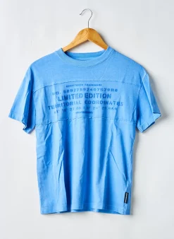 T-shirt Le Temps Des Cerises Bleu Manches Courtes