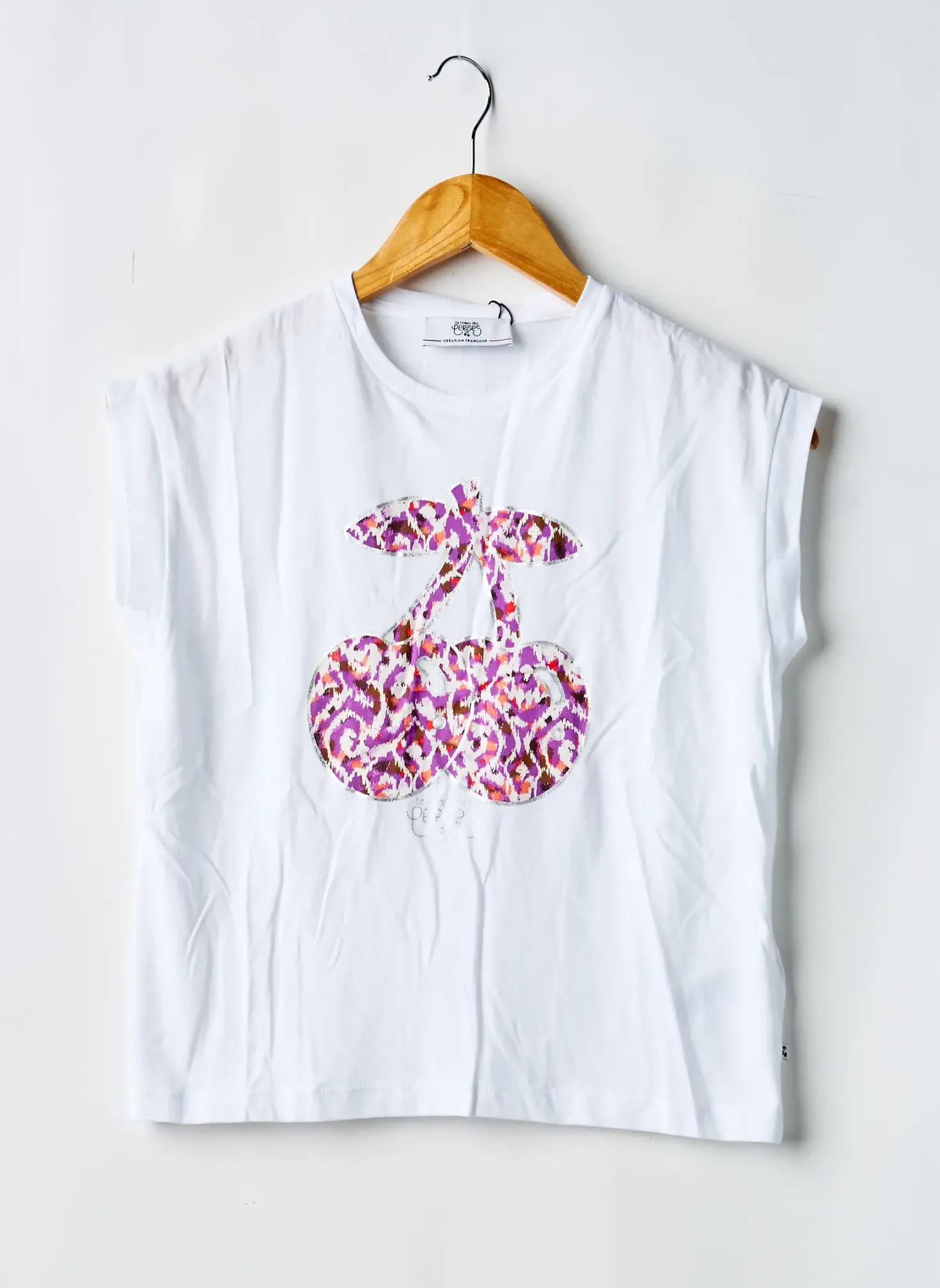 T-shirt Le Temps Des Cerises Blanc Manches Courtes