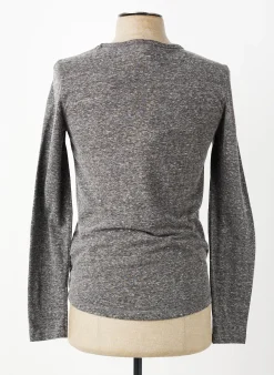 T-shirt Le Temps Des Cerises Gris Manches Longues