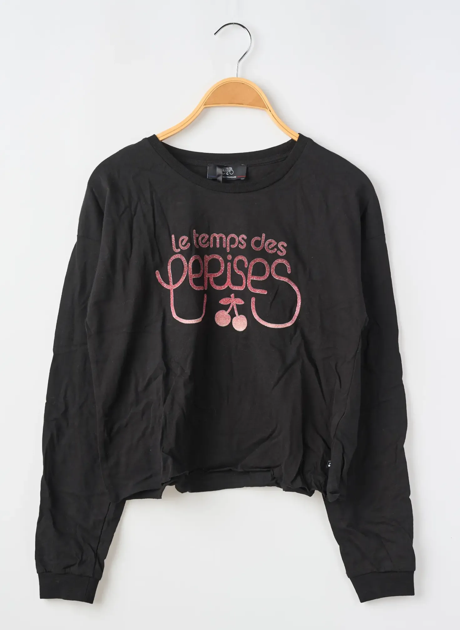 T-shirt Le Temps Des Cerises Noir Manches Longues
