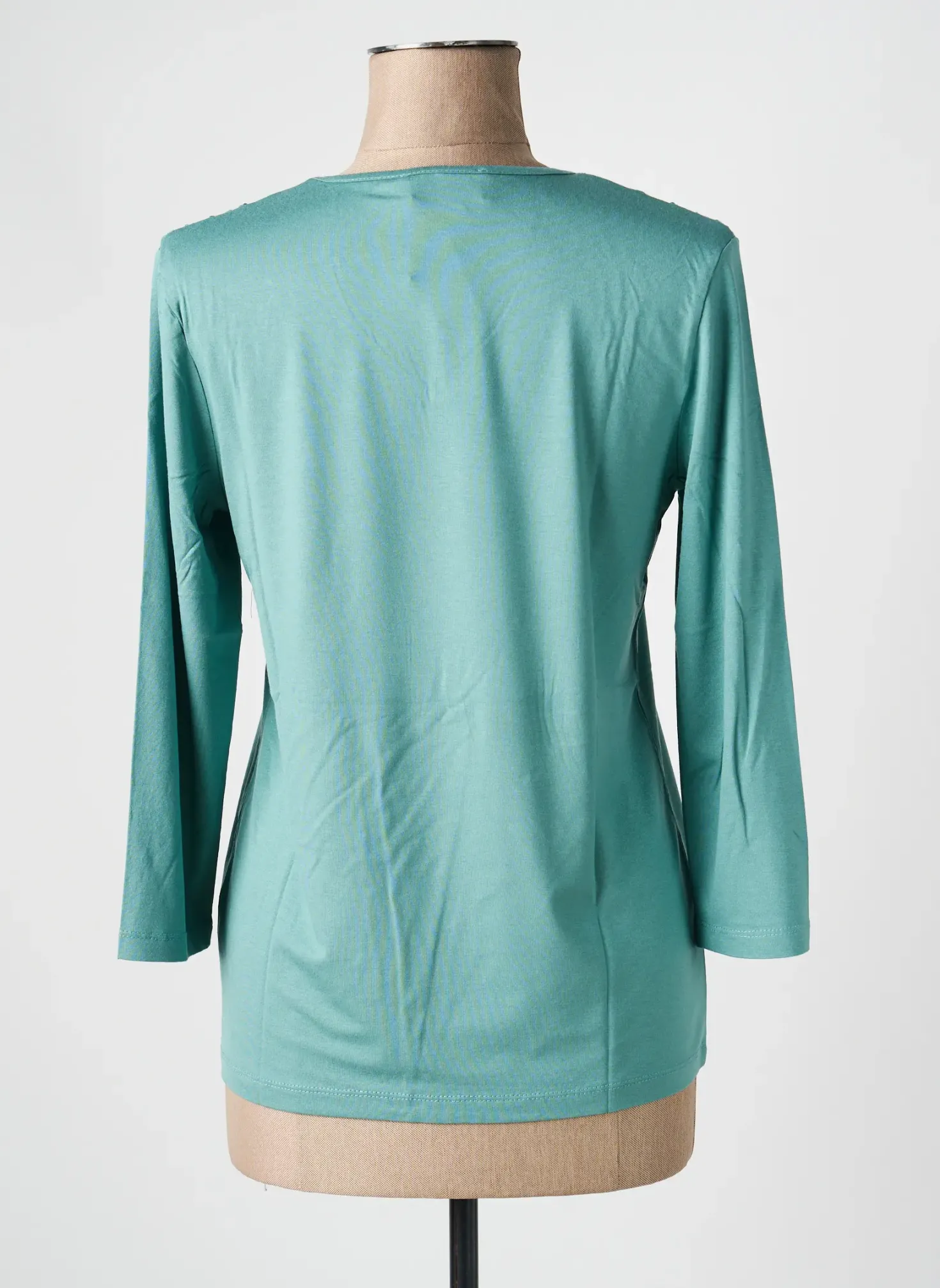T-shirt Linea Tesini Vert Manches 3/4