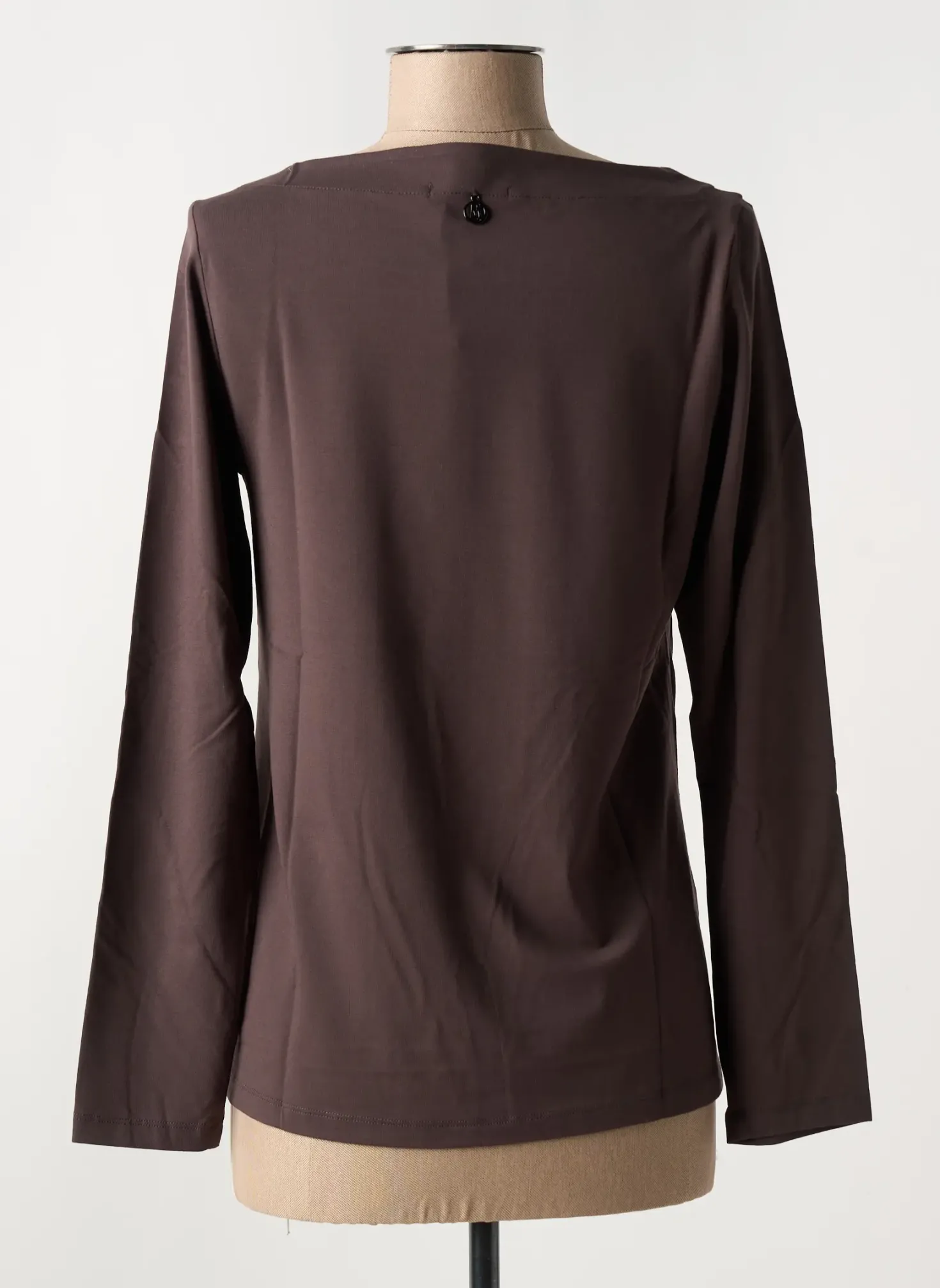 T-shirt Maloka Marron Manches Longues