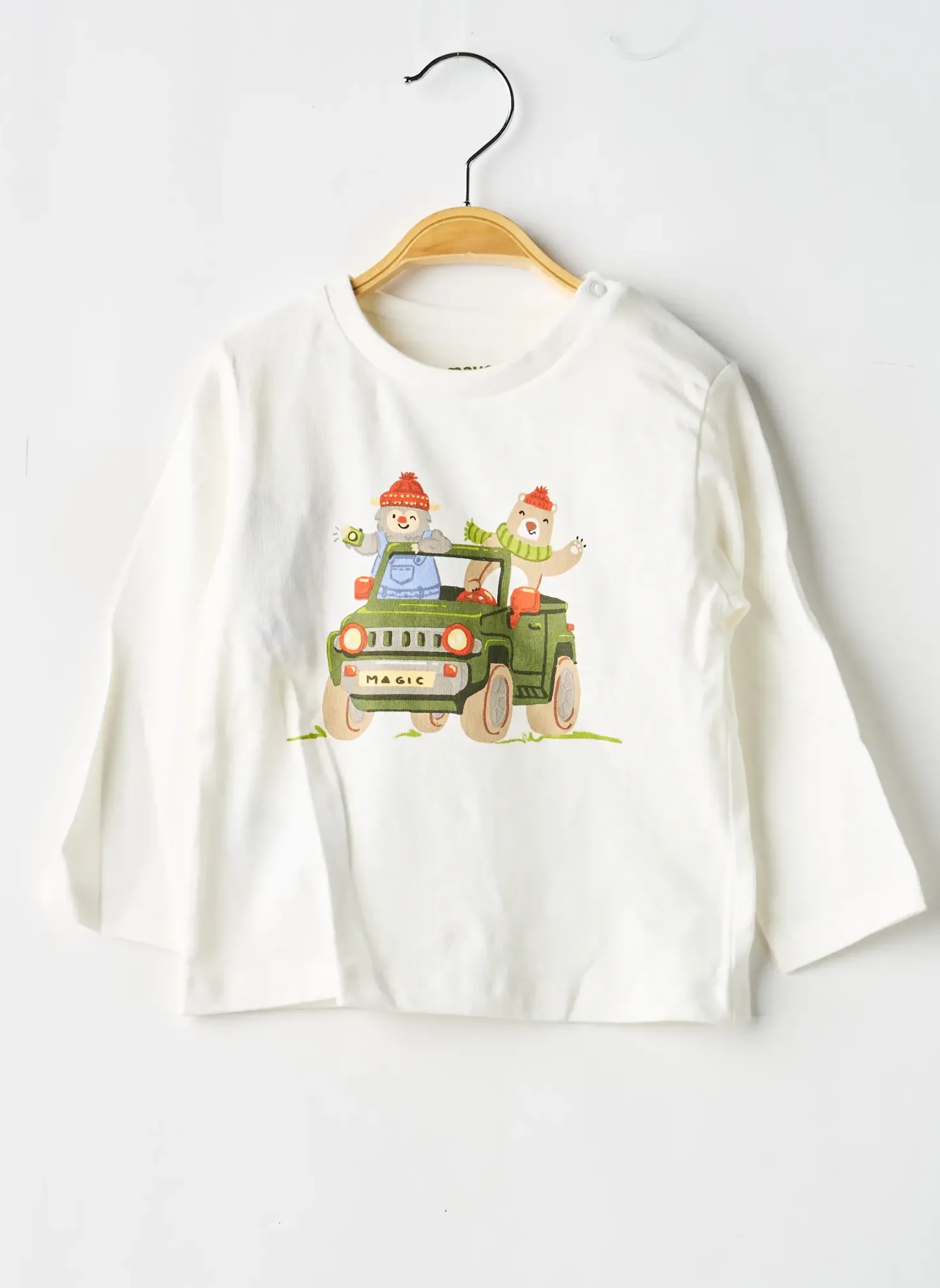 T-shirt Mayoral Blanc Manches Longues