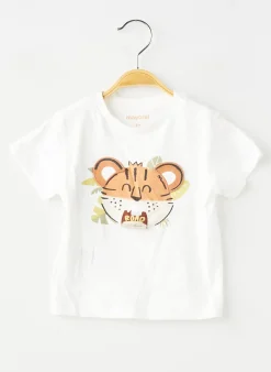 T-shirt Mayoral Blanc Manches Courtes