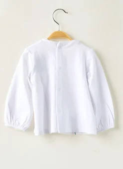 T-shirt Mayoral Blanc Manches Longues