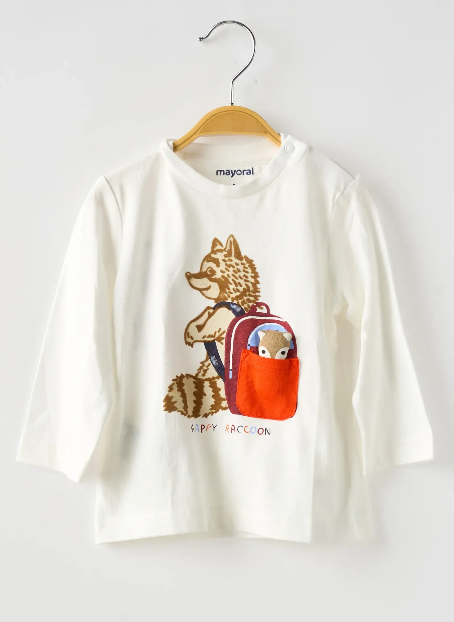 T-shirt Mayoral Blanc Manches Longues