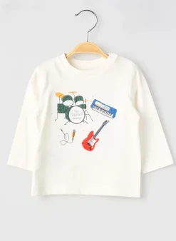 T-shirt Mayoral Blanc Manches Longues
