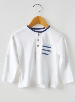 T-shirt Mayoral Blanc Manches Longues