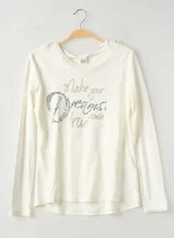 T-shirt Mayoral Blanc Manches Longues