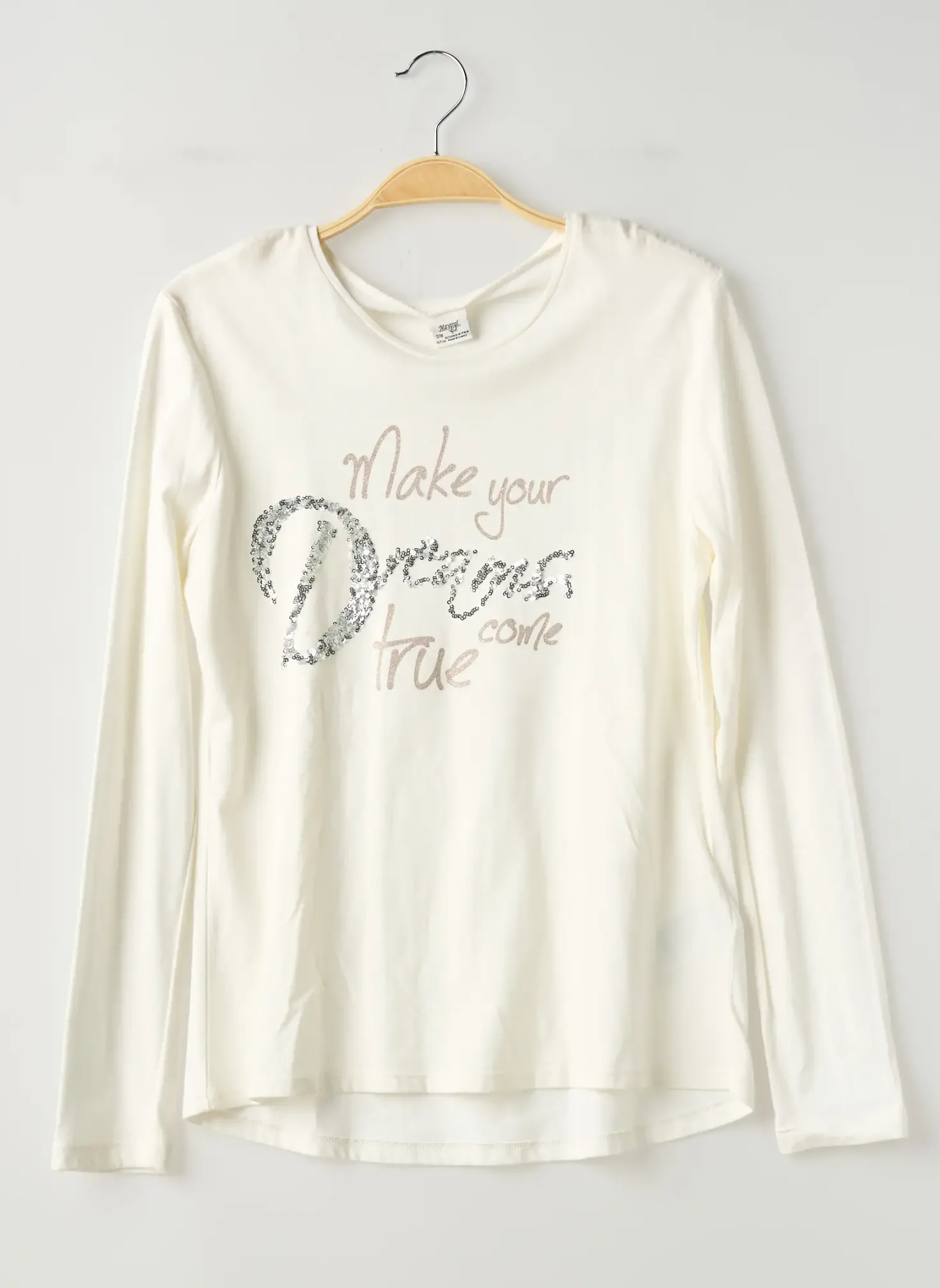 T-shirt Mayoral Blanc Manches Longues