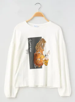 T-shirt Mayoral Blanc Manches Longues