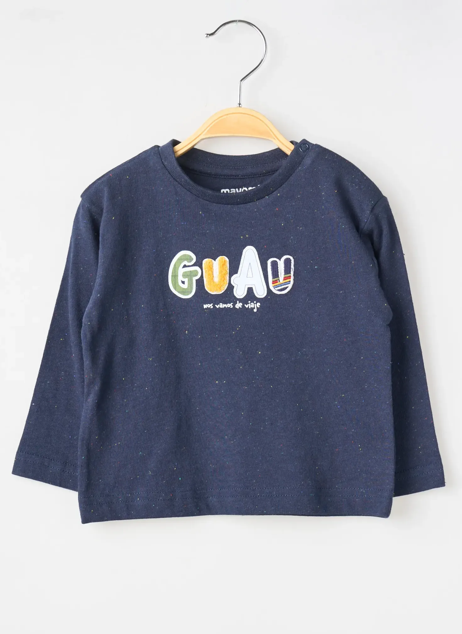 T-shirt Mayoral Bleu Manches Longues