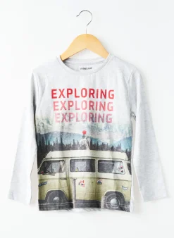 T-shirt Mayoral Gris Manches Longues