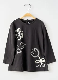 T-shirt Mayoral Noir Manches Longues