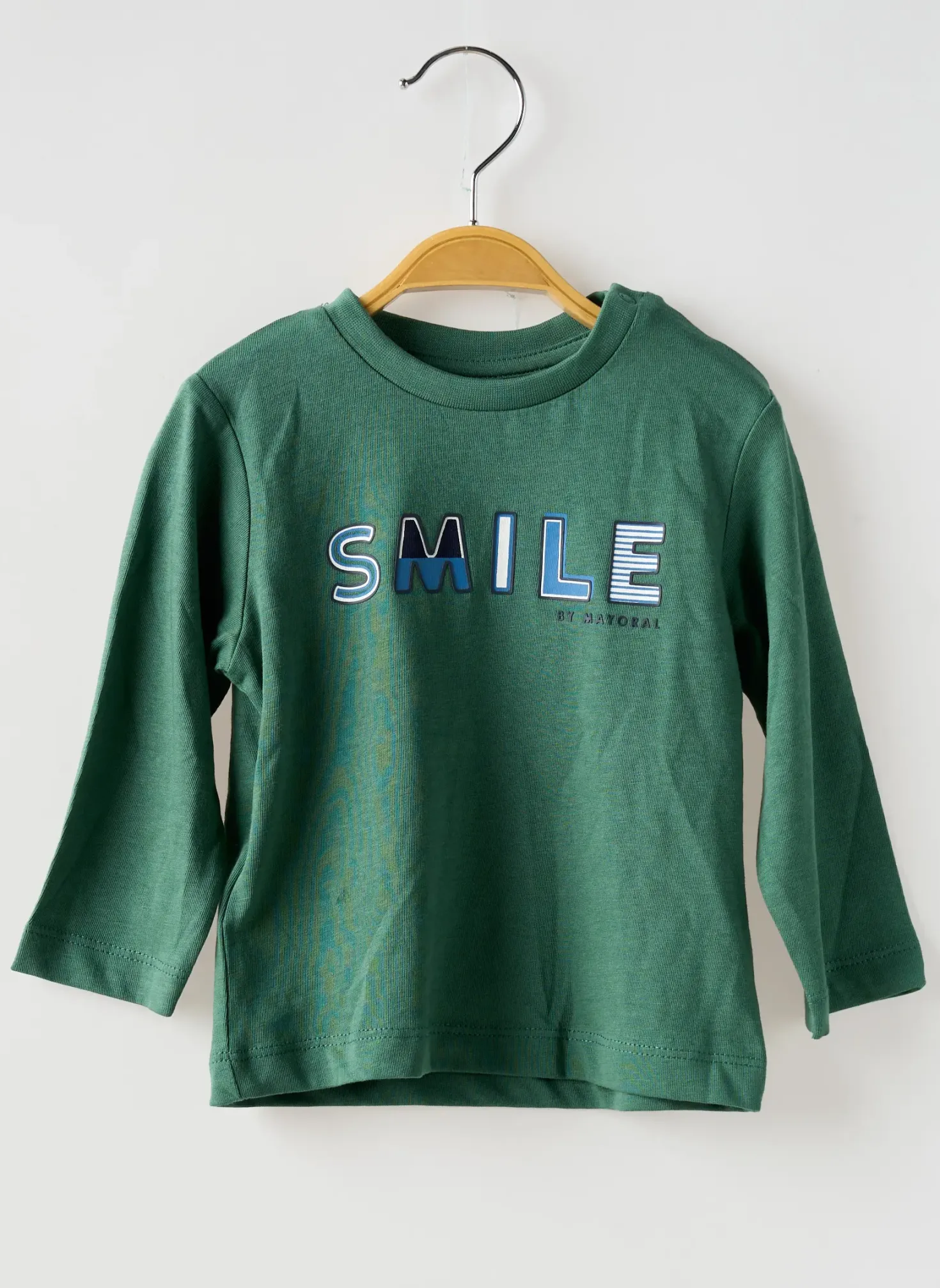 T-shirt Mayoral Vert Manches Longues