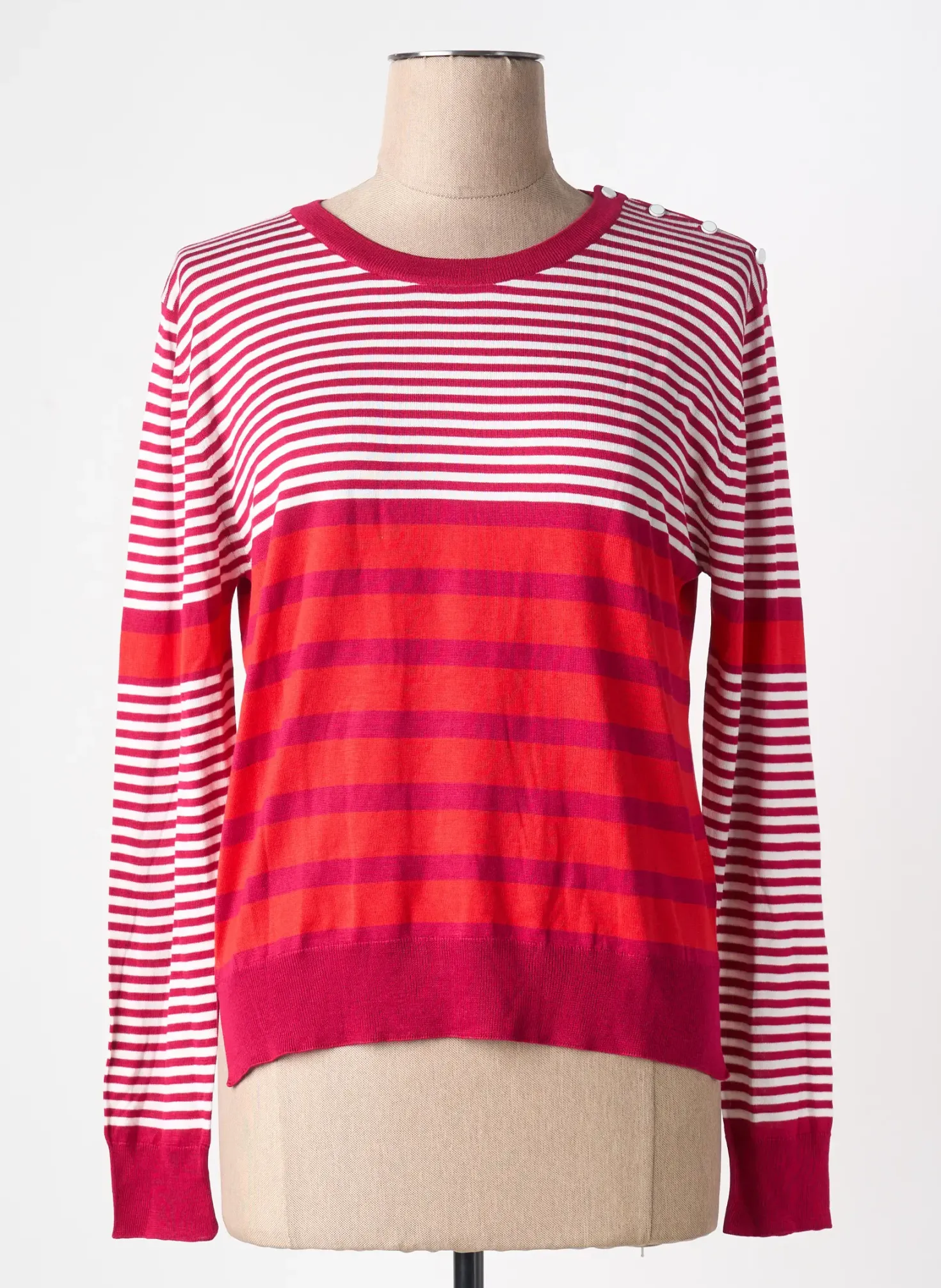 T-shirt Montagut Rouge Manches Longues