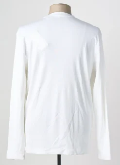 T-shirt Mustang Blanc Manches Longues