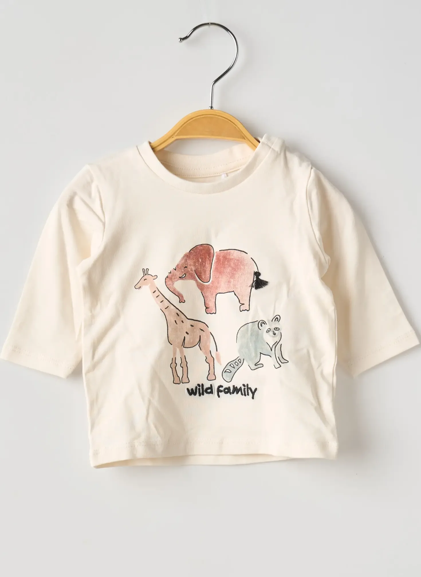 T-shirt Name It Beige Manches Longues