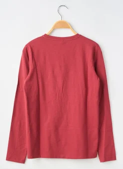 T-shirt Name It Rouge Manches Longues