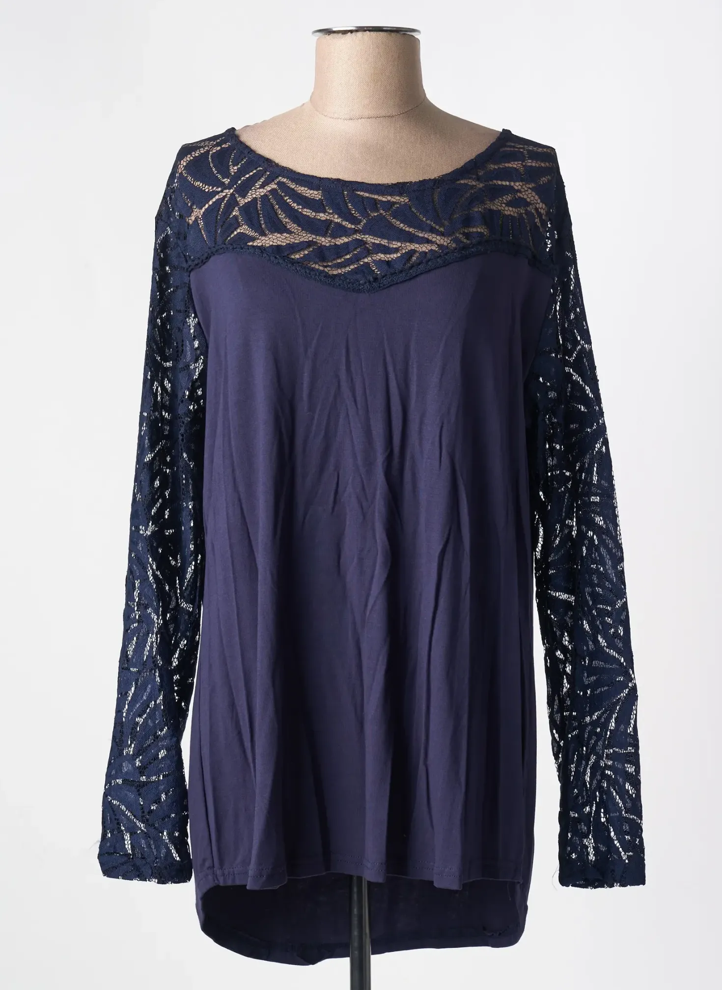 T-shirt Nana Belle Bleu Manches Longues