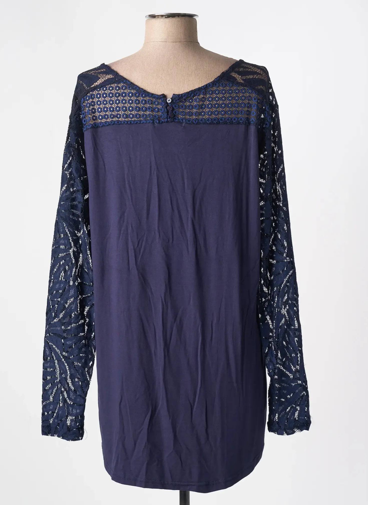 T-shirt Nana Belle Bleu Manches Longues