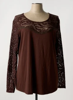 T-shirt Nana Belle Marron Manches Longues