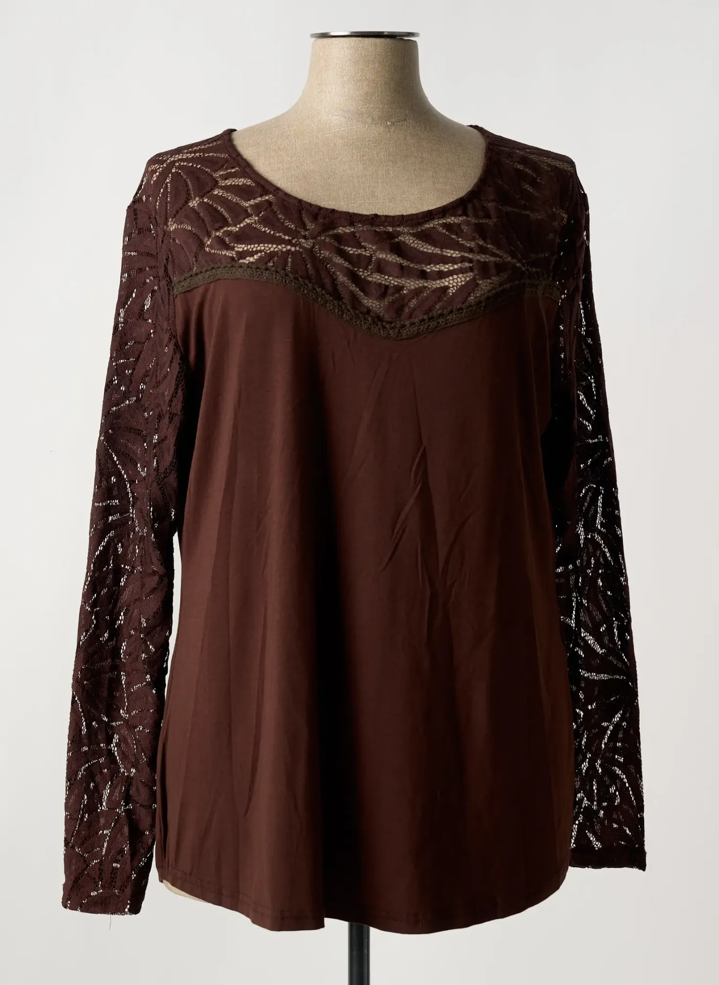 T-shirt Nana Belle Marron Manches Longues