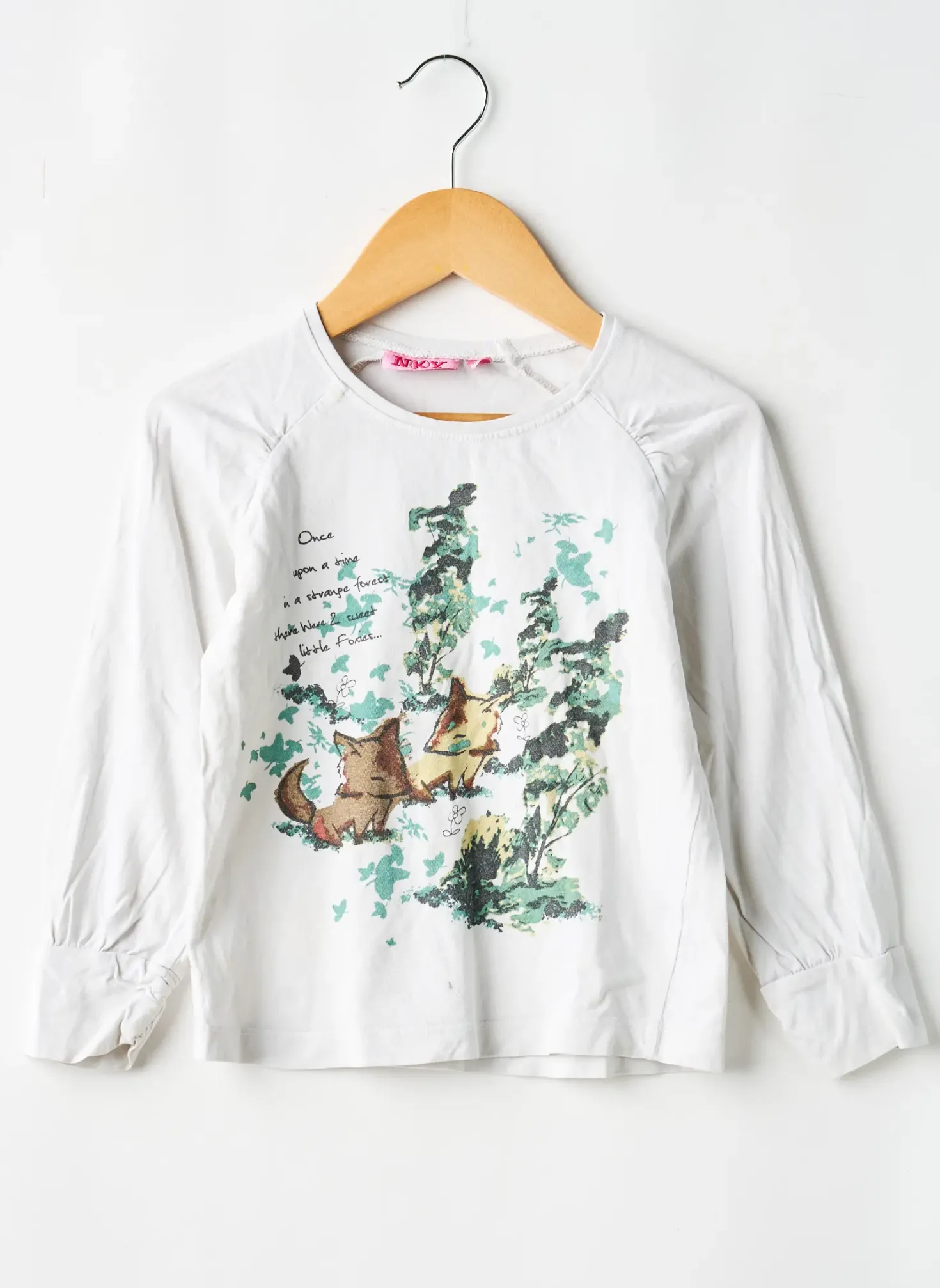 T-shirt Nky Blanc Manches Longues