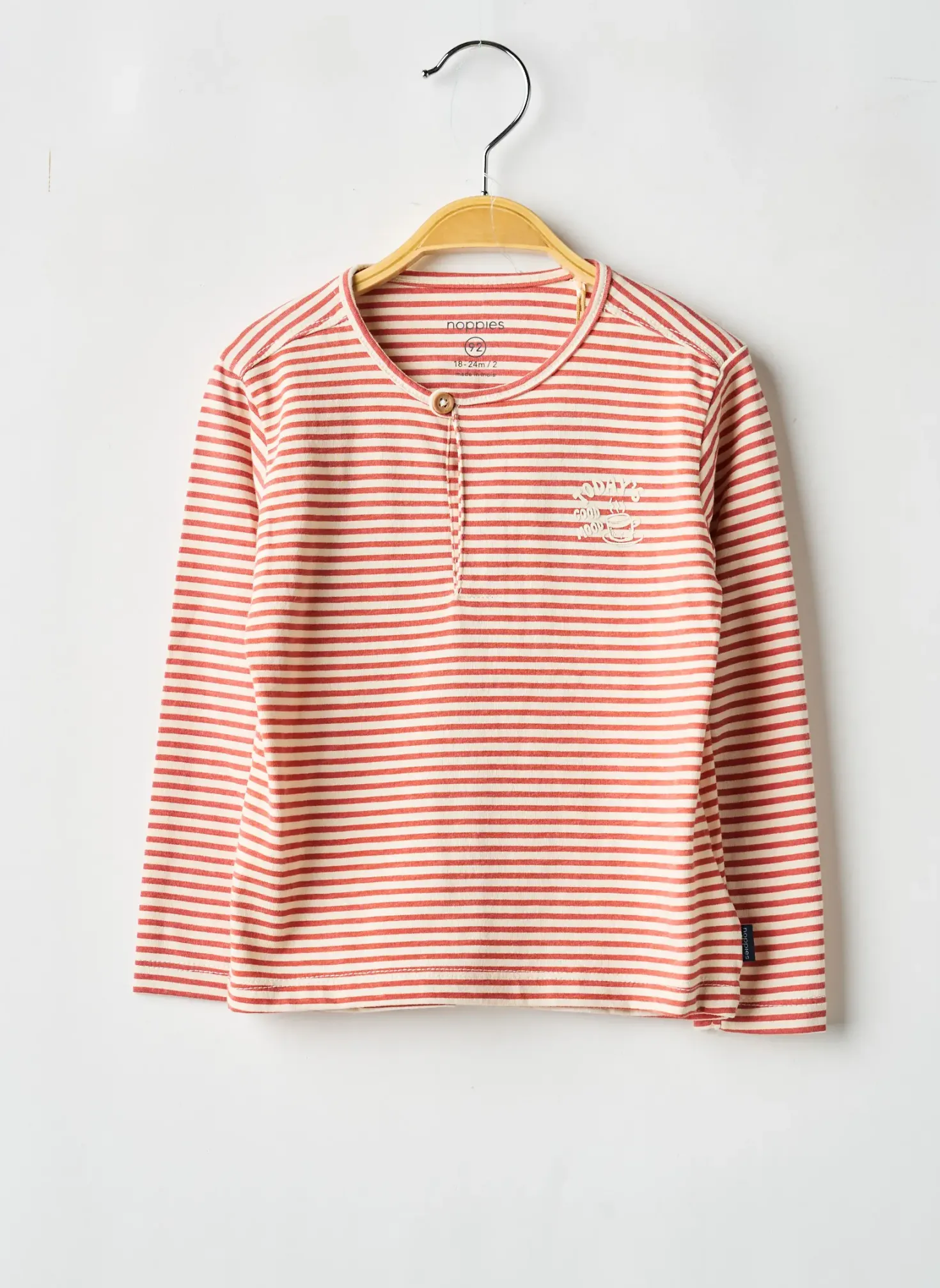 T-shirt Noppies Rouge Manches Longues