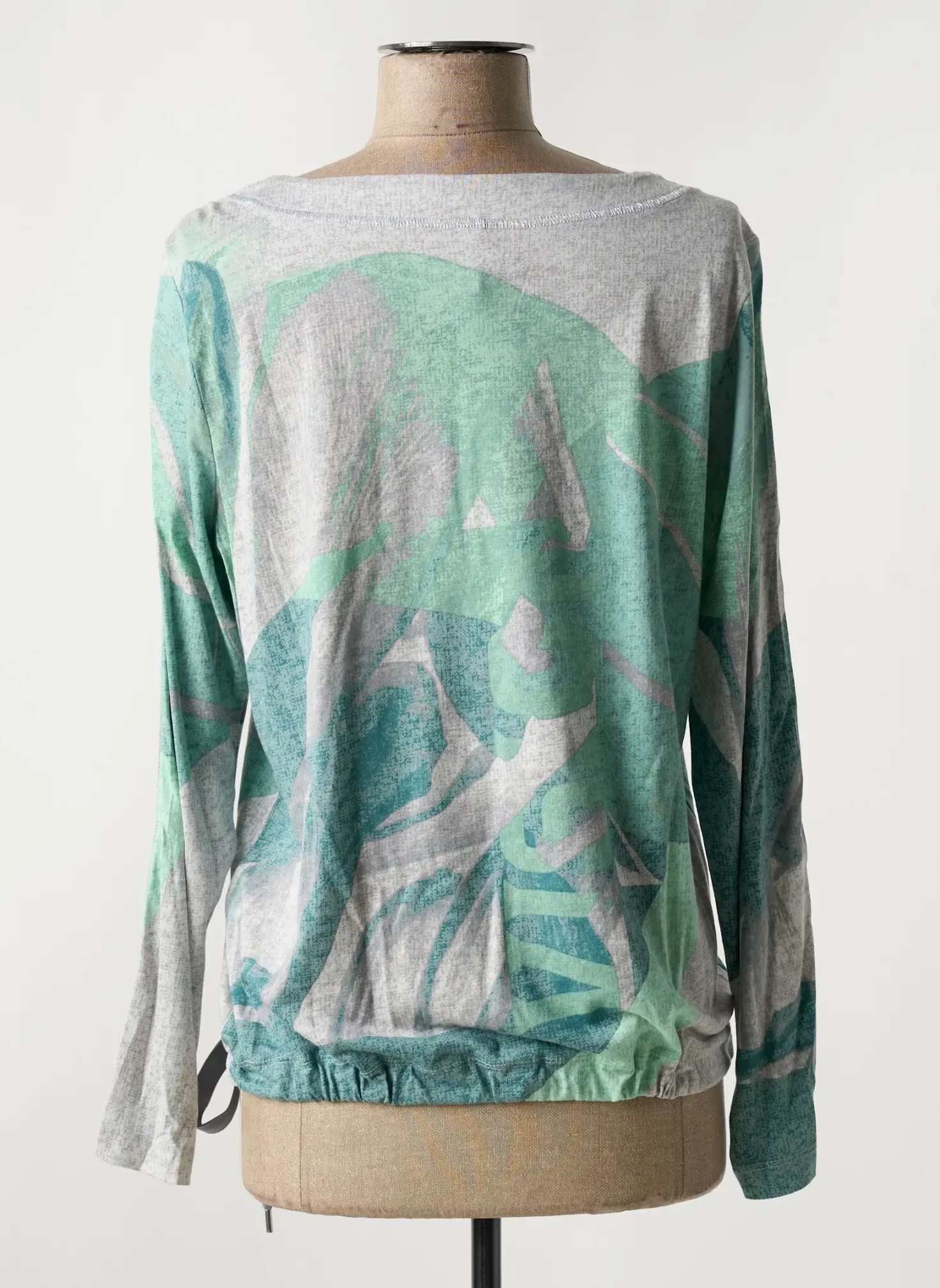 T-shirt Olsen Vert Manches Longues