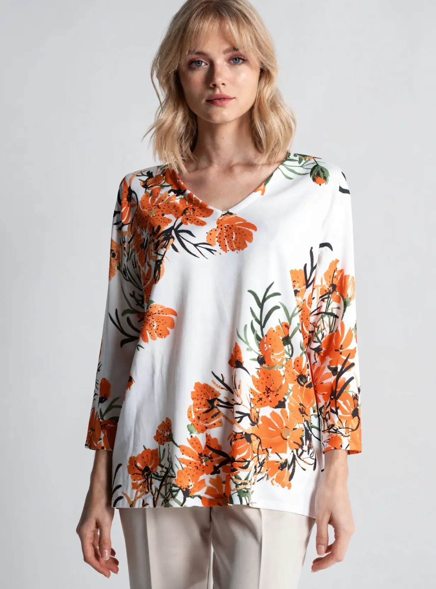 T-shirt Papareil Blanc Manches Longues