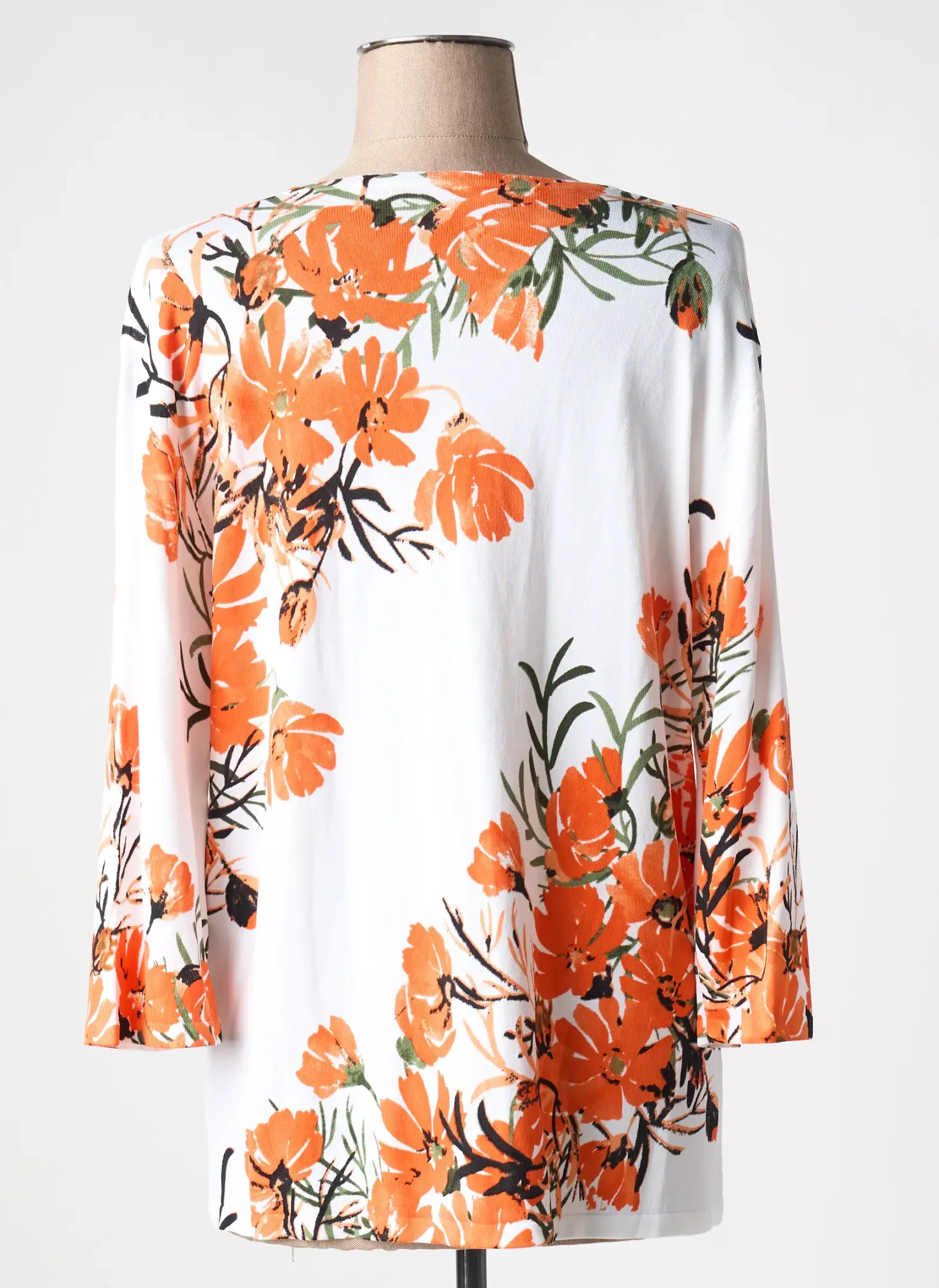 T-shirt Papareil Blanc Manches Longues